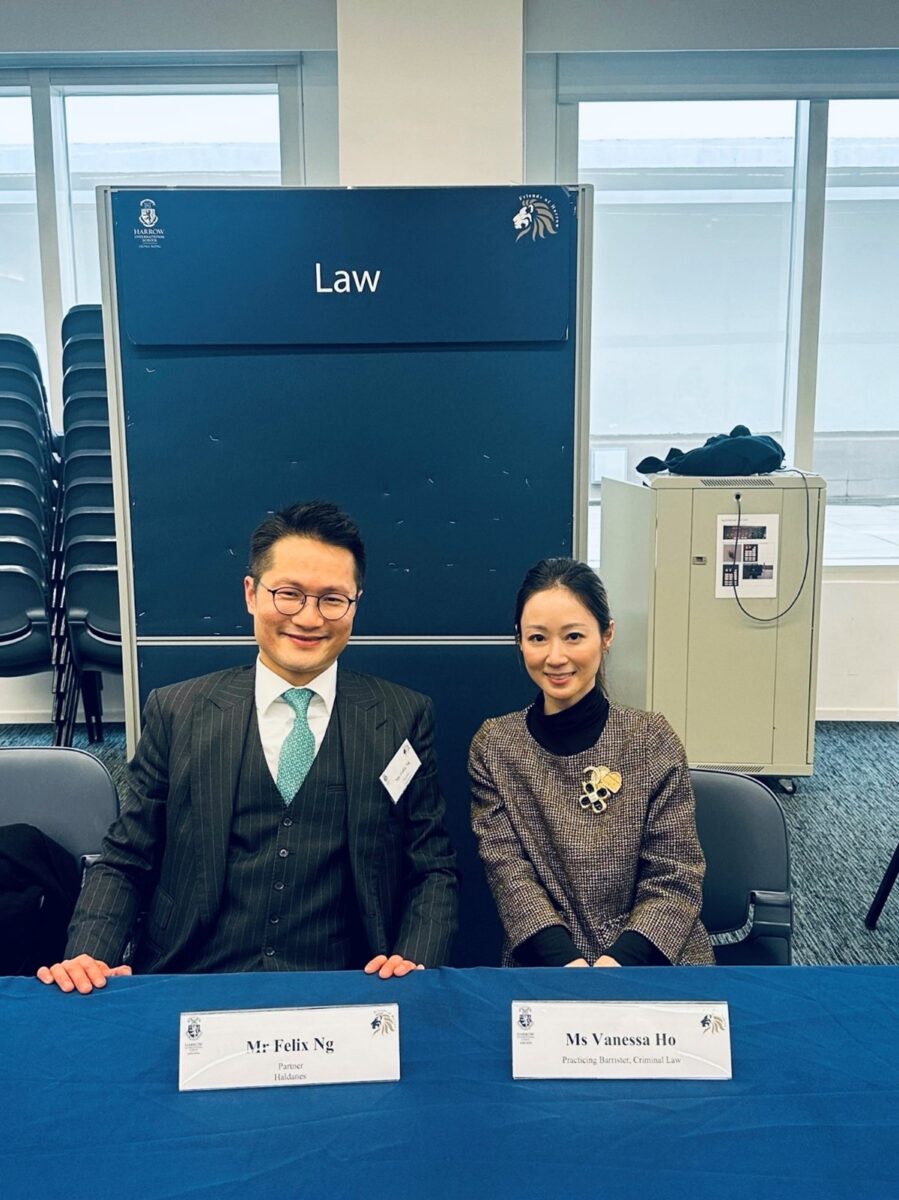 Partner Felix Ng and Barrister Vanessa Ho